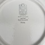 Set 11 plates Gien France model Etna spirals bohemian retro 1970