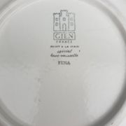 Set 11 plates Gien France model Etna spirals bohemian retro 1970