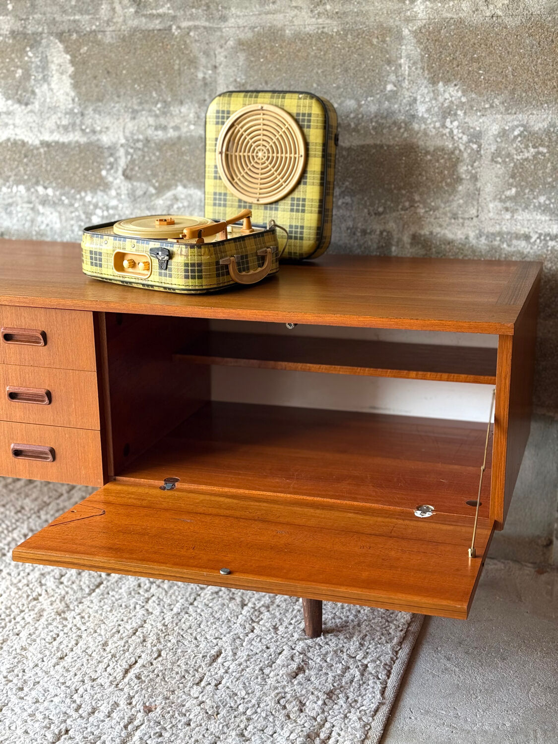 Enfilade scandinave vintage en teck, 1970