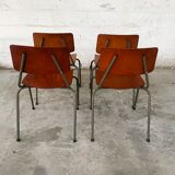 Set of 4 stackable wood