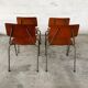 Set of 4 stackable wood