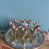 Silver-plated liqueur set