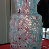 Blue Clichy glass vase