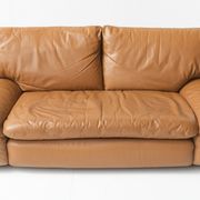 Canapés en cuir cognac Bengodi design Cini Boeri pour Arflex Italie