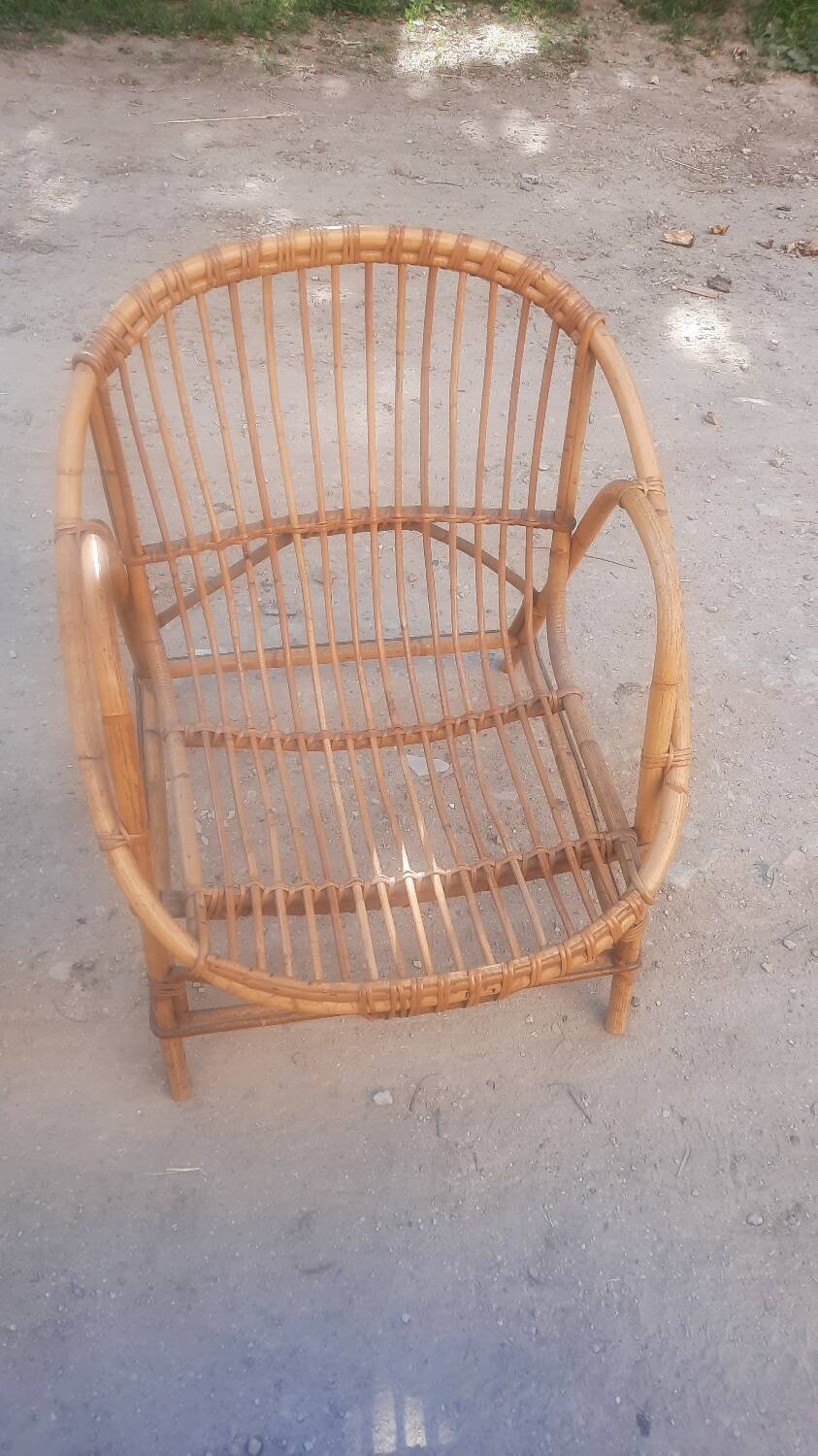 Rattan and bamboo garden furniture