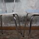 Pair of blue vintage formica kitchen chairs