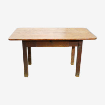 Vintage wooden farmhouse dining table