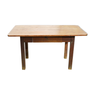 Vintage wooden farmhouse dining table