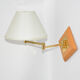 Lampshade wall lamp with a movable arm, France 1970s