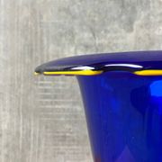 Large blue Murano glass vase 1960s