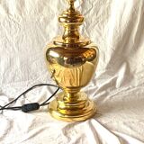 Large vintage brass lamp base - height: 75 cm