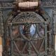 Mobile cast iron stove model "la chatte" designed by the French engineer Edmond Chaboche in 1883.