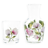 Sweet Pea Carafe and Tumbler