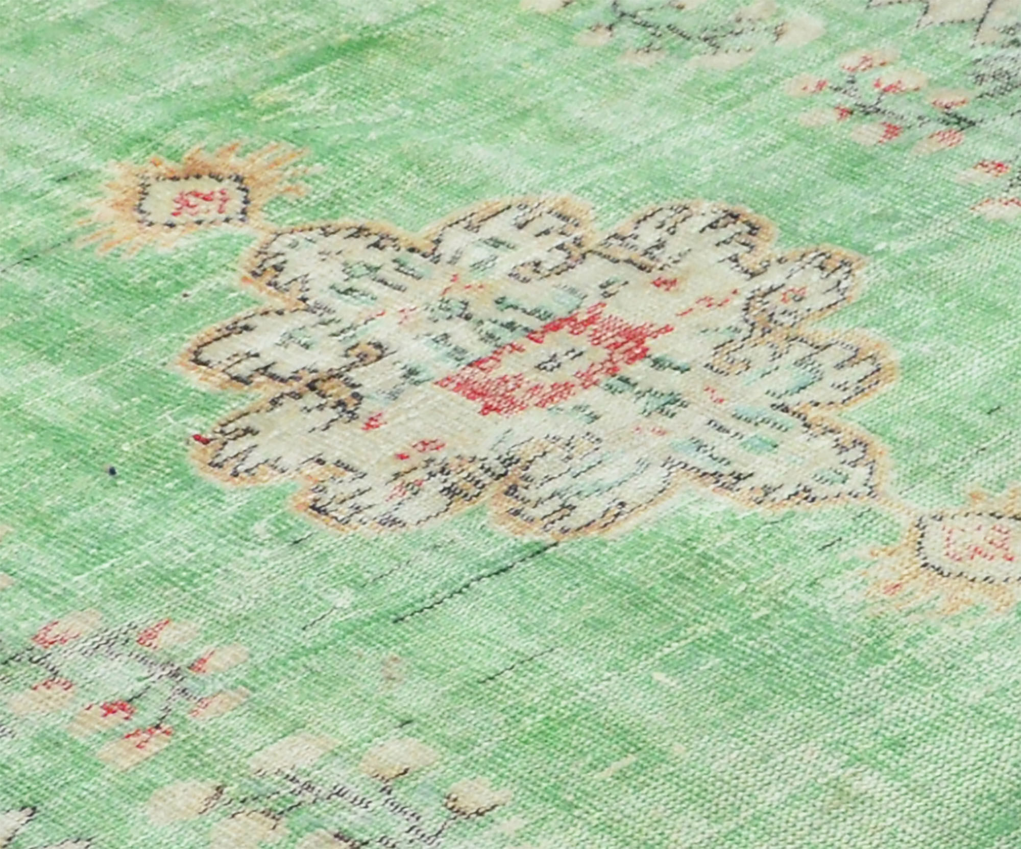 Anatolian handmade vintage rug 241 cm x 131 cm