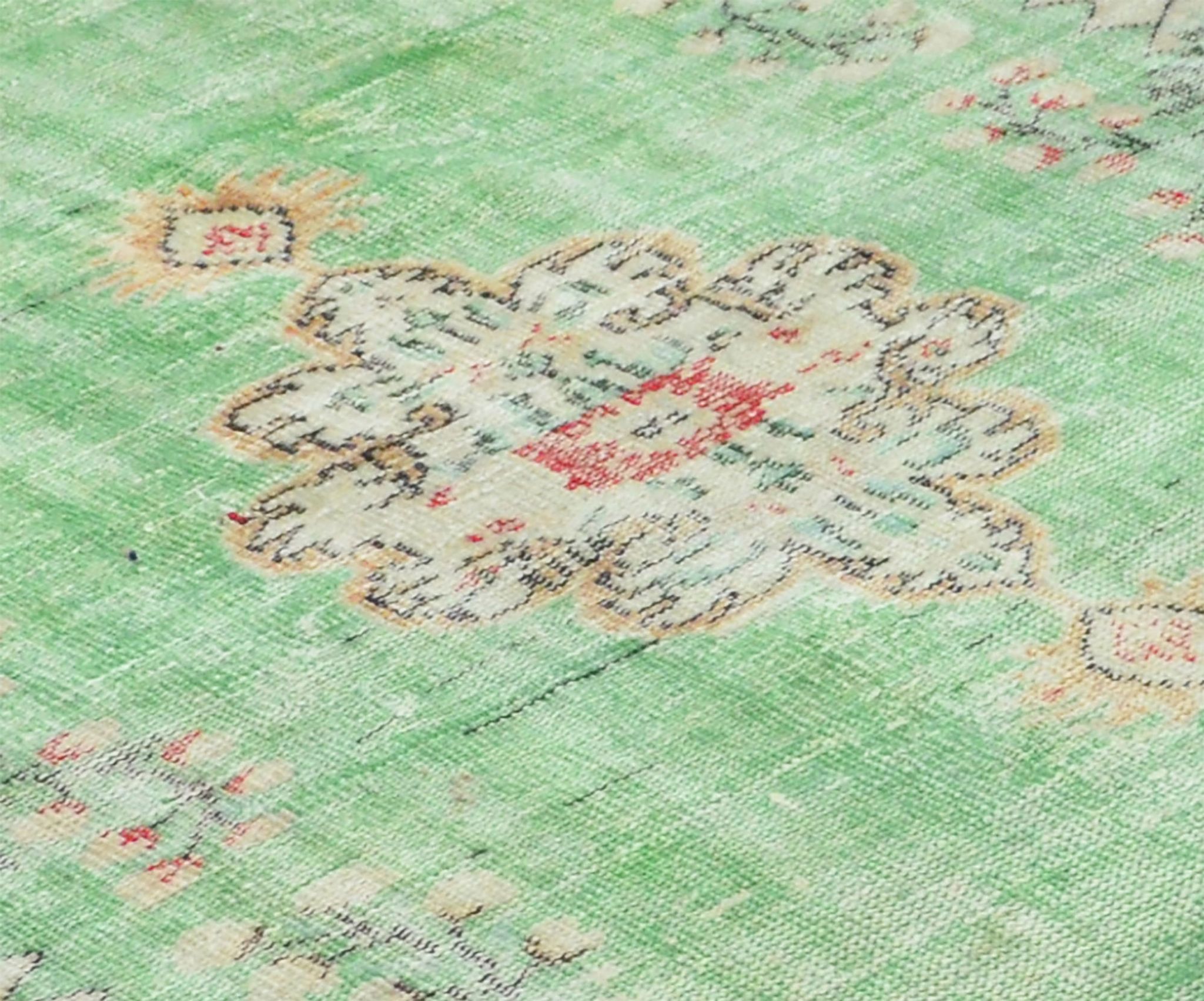 Anatolian handmade vintage rug 241 cm x 131 cm