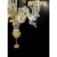 Verre de Murano italien Ca’ Rezzonico – Design floral en or fait à la main