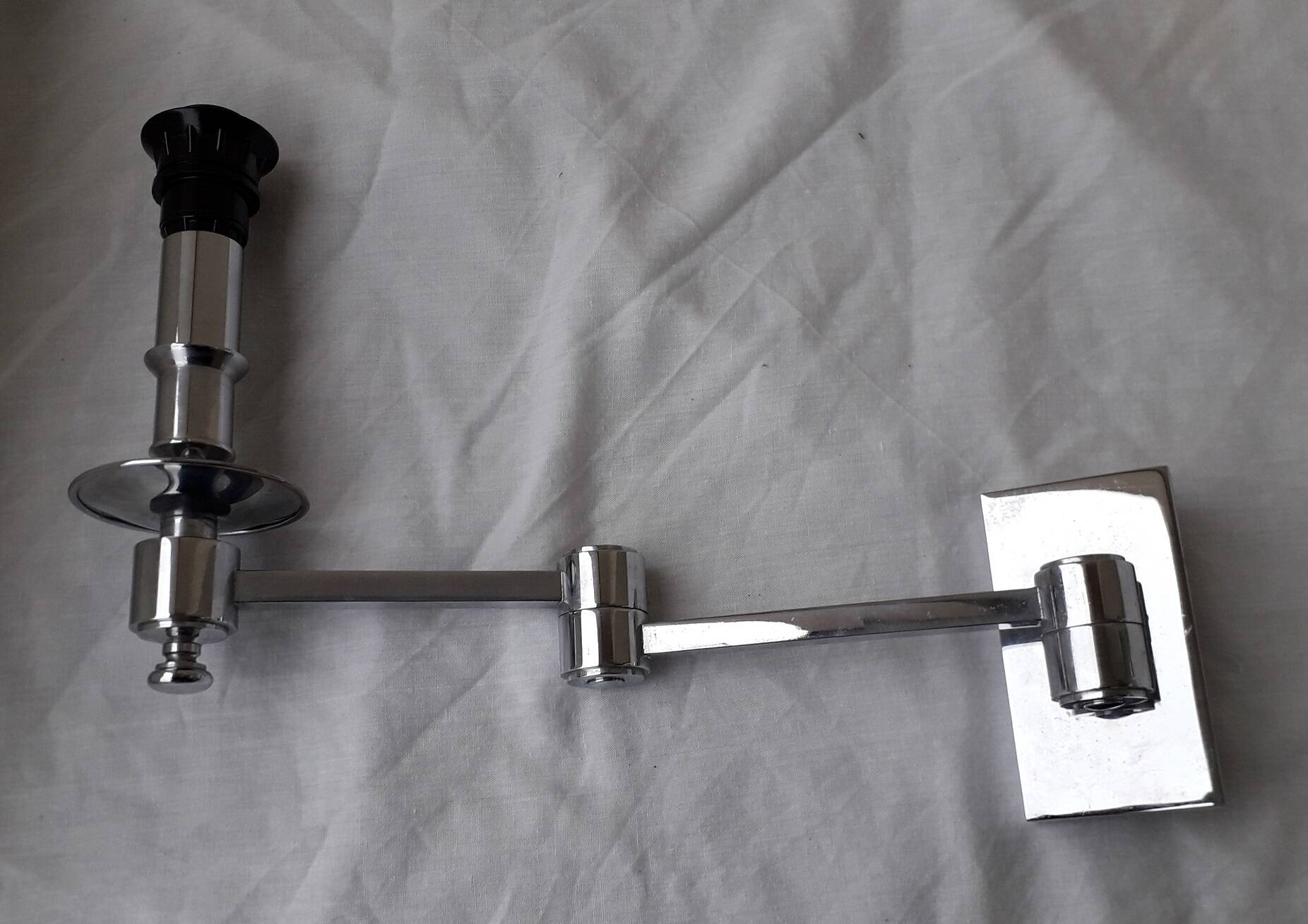 Chrome brass wall light