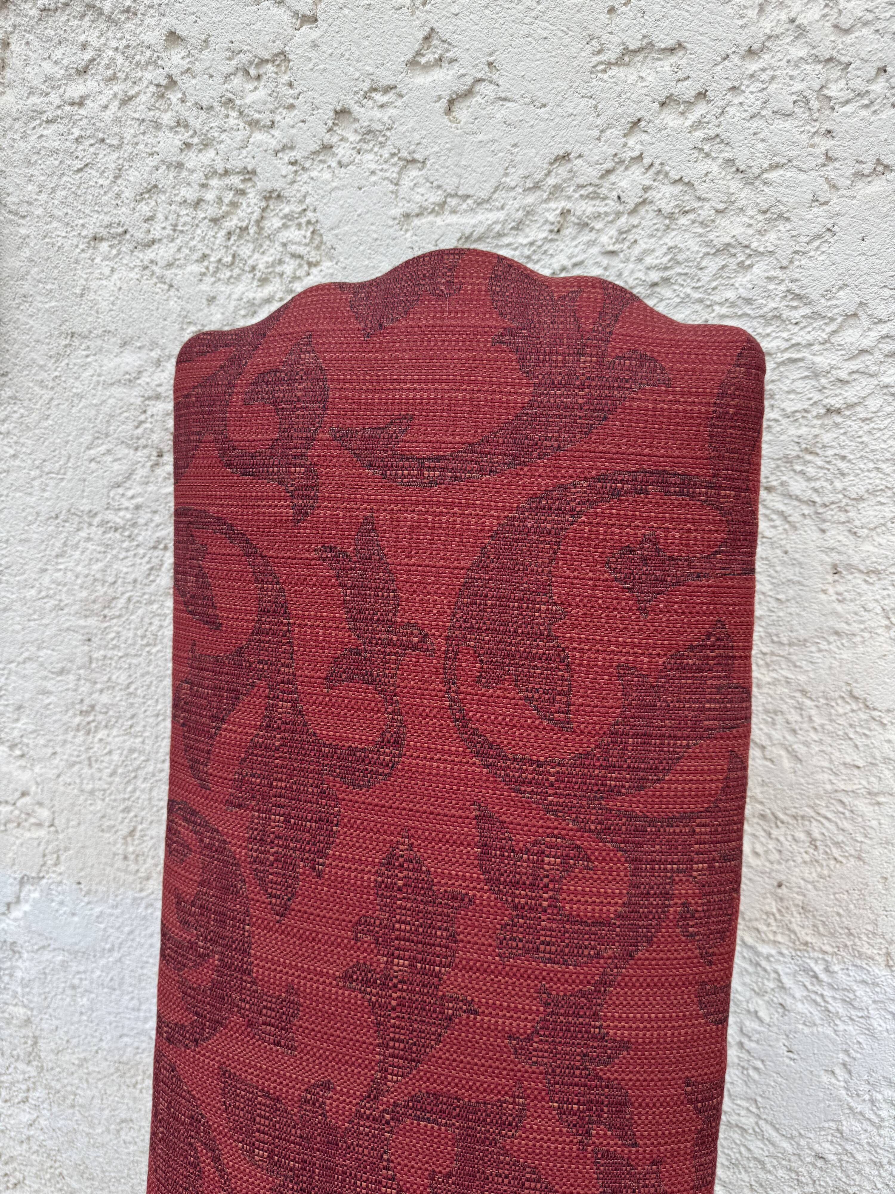 Louis XIII style red chairs