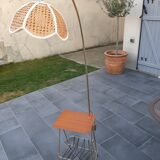 Vintage gueridon floor lamp