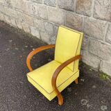Vintage wooden children's armchair