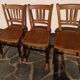 Lot de 3 chaises bistrot ciselé Luterma