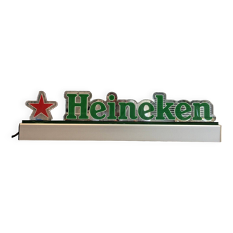 Official illuminated advertising sign heineken collector vintage design