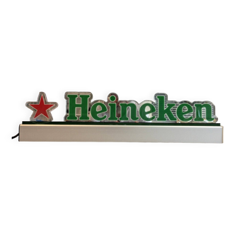 Enseigne publicitaire lumineuse officielle heineken collector vintage design