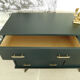 Dark green vintage chest of drawer