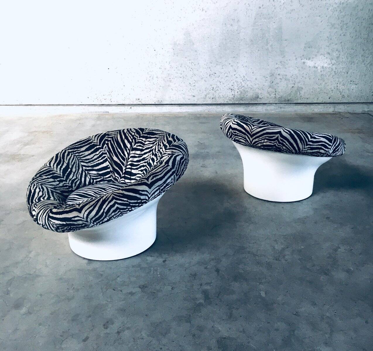 Space Age Krokus Pod Lounge Chairs by Lennart Bender for Dux, Sweden, 1968, Set of 2
