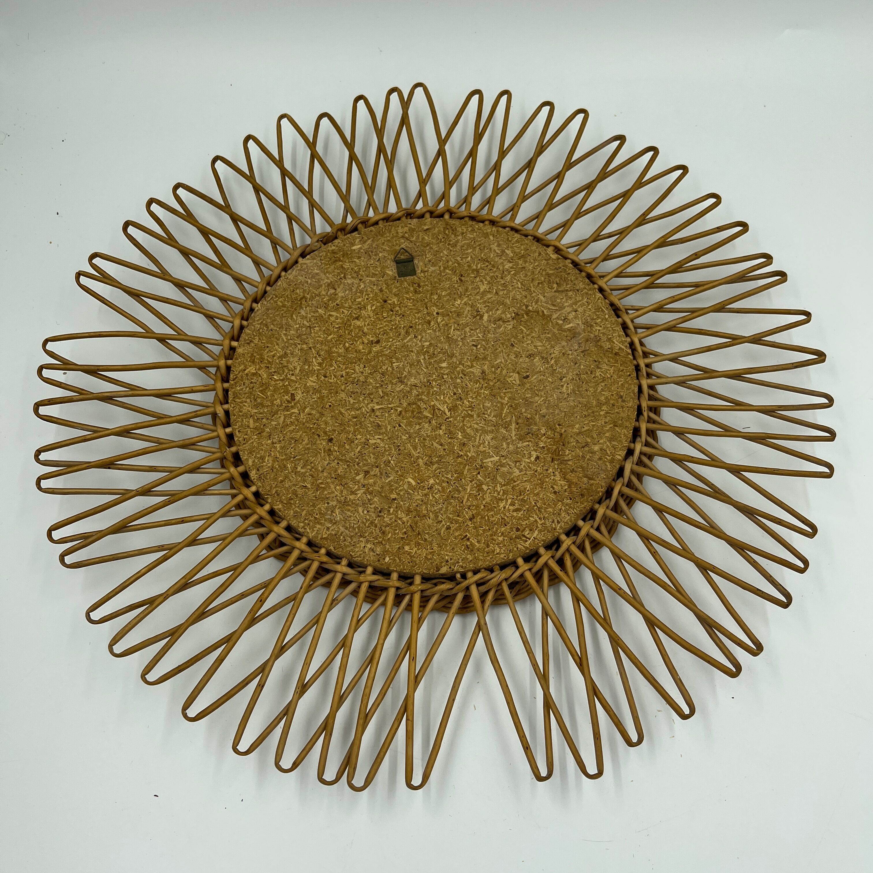 Rattan sun mirror