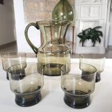 Carafe and glasses from the 70s
