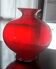 Large blown glass vase Onlylux 30 cm Italian design