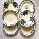 6 hollow plates Iron Land mismatched