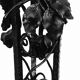 Wrought iron floor lamp, 170 cm, Art Deco work circa 1920