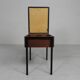 Aristo teak wooden sewing supplies stool, piano stool, 1960s