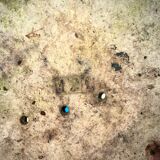 vintage cement gardener cauldron or pot