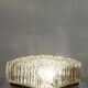 Limburg Glashütte wall lamp textured molded glass Germany 1960s