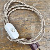 Lampe unique en bois années 60