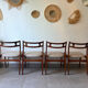 4 Scandinavian teak chairs Samcom Andersen Johannes