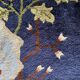 Tapis Tapisserie Bautou en Soie Fait Main Chinois Art Déco, Début du 20ème Siècle
