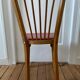 6 chaises de bistrot Baumann en bois et skaï