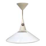 White metal pendant light