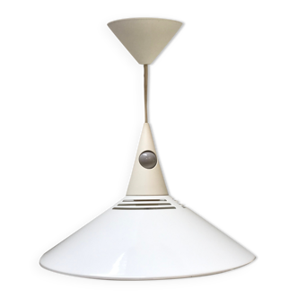 White metal pendant light