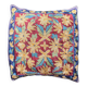 Hand-embroidered cushion cover from Kashmir, Mughal floral pattern 40 x 40 cm