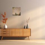 Original signed white flower bouquet painting with its certificate