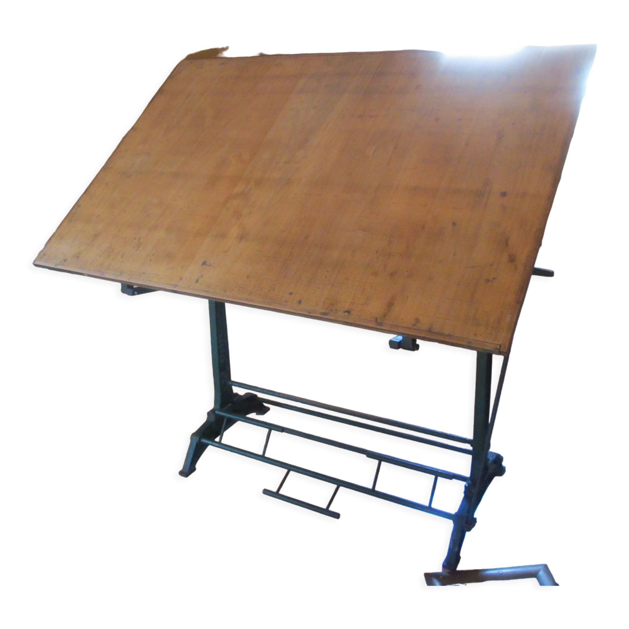 Drawing table 1950 UNIC cast iron base