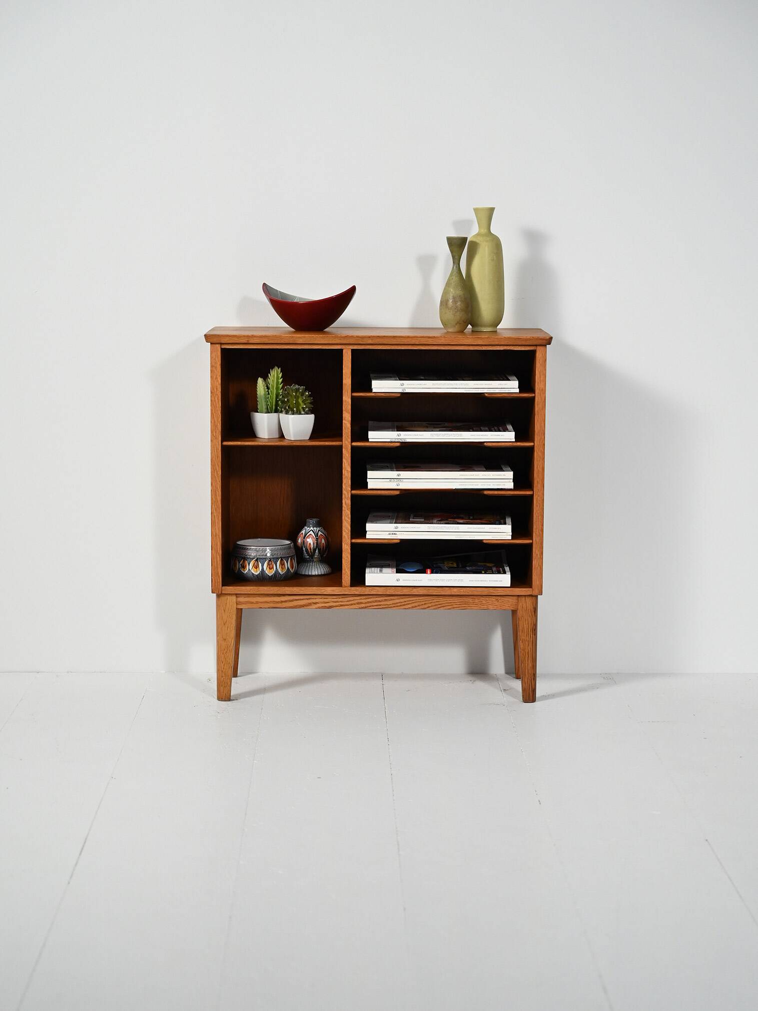 Åvidabergs oak magazine cabinet, 1950s