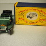 Matchbox Models Of Yesteryear No. 15 - Y-15 Rolls Royce "Silver Ghost" model - Series BY