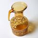 Vintage Designer Italian Amber Glass Carafe / Mid-century Jug / Bormioli