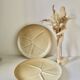 Lot 2 assiettes plates  grès village France